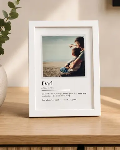 Personalised Framed Print (15x20cm White Frame)