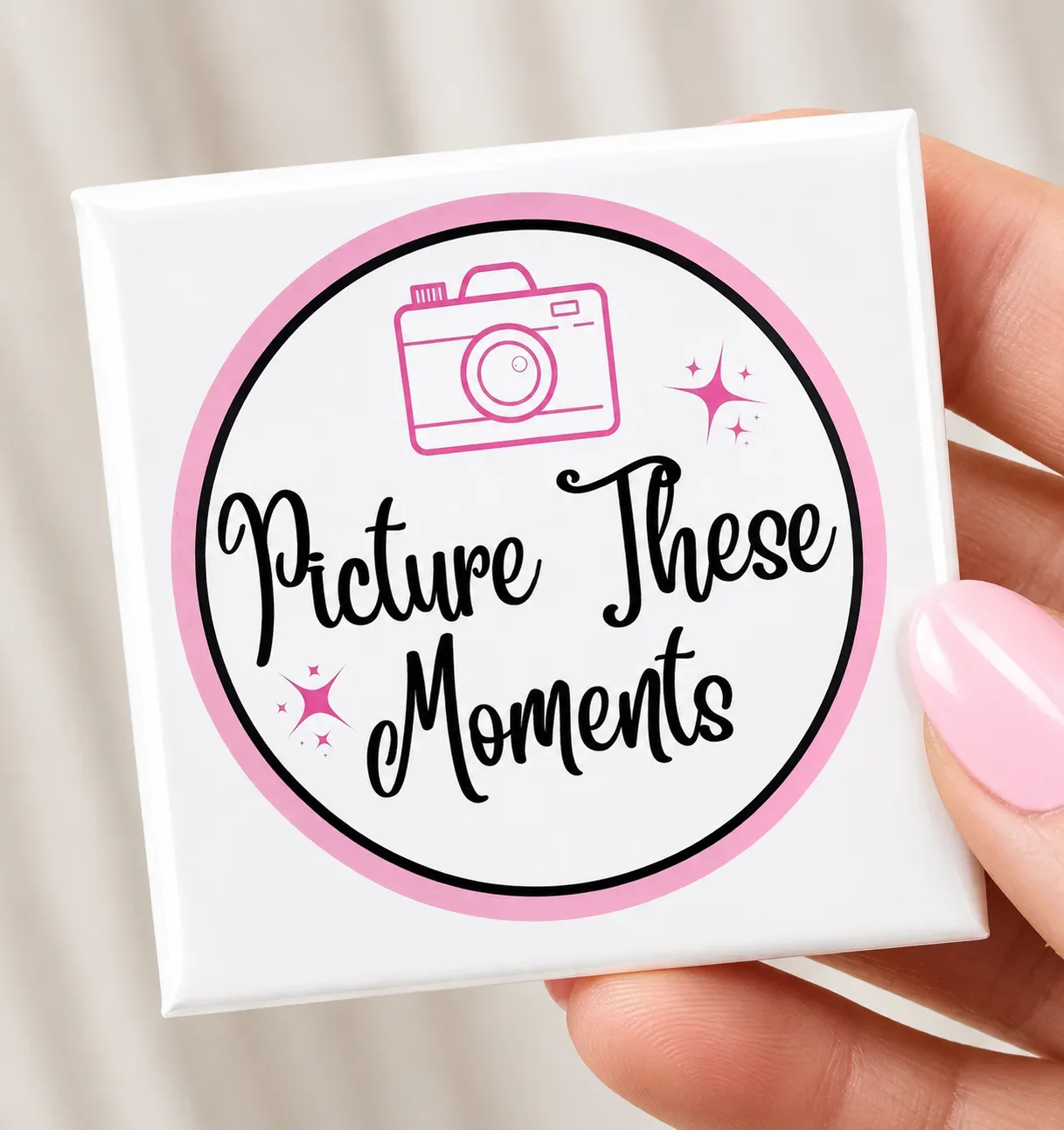 2x2" (5cm x 5cm) Square Personalised Photo Magnet